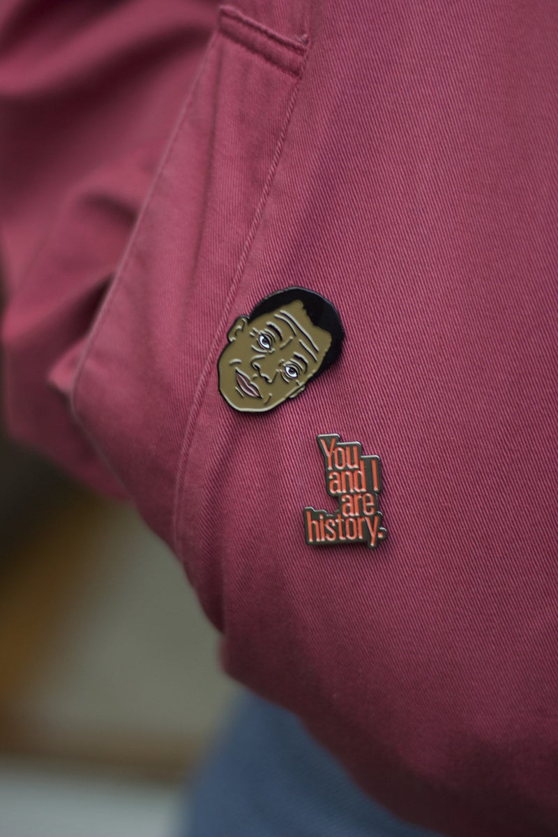 The Unemployed Philosophers Guild James Baldwin and History Enamel Pin Set - Strong Rubber Backing Clasps - Image 4